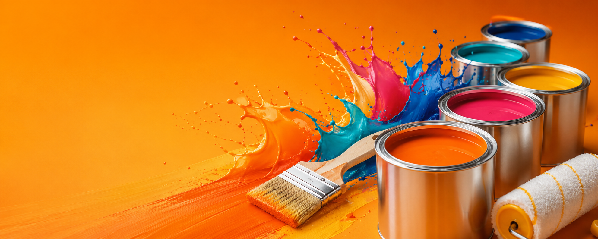 New Arrivals Paint Splash Banner